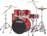 Yamaha RDP2F5 RD CPset Rydeen Batería Acústica con Herrajes y Platos Hot Red 1