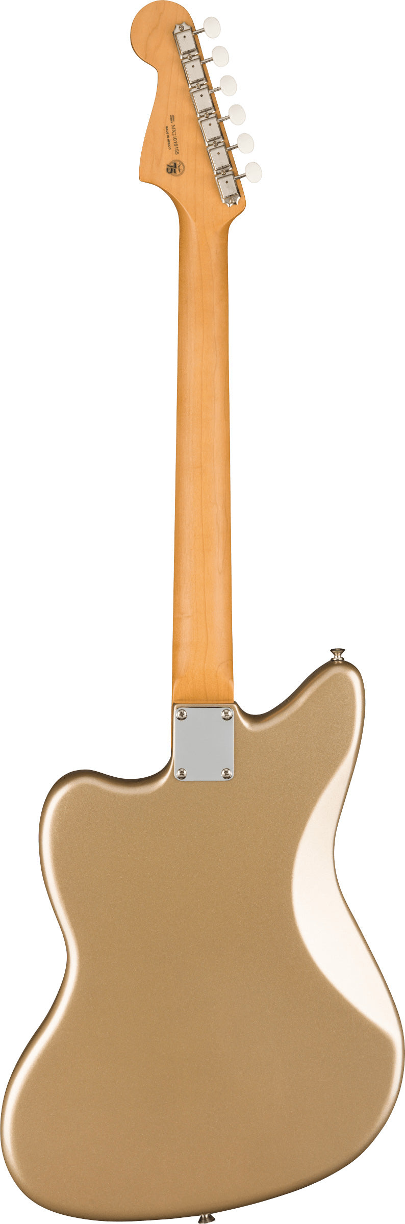 Fender Gold Foil Jazzmaster EB Guitarra Eléctrica Shoreline Gold 2