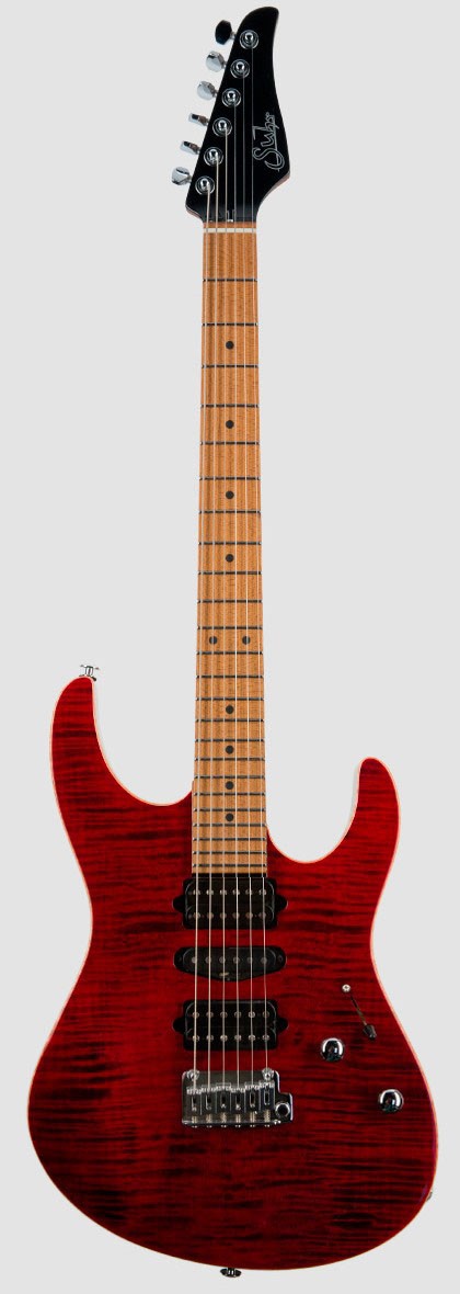 Suhr Modern Plus HSH MN CPR Guitarra Eléctrica Chili Pepper Red 1