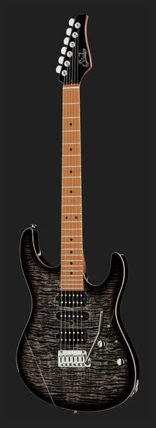 Suhr Modern Plus HSH MN CB Guitarra Eléctrica Trans Charcoal Burst 2