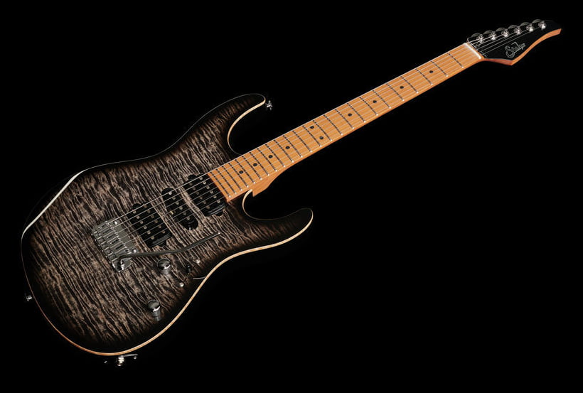 Suhr Modern Plus HSH MN CB Guitarra Eléctrica Trans Charcoal Burst 10