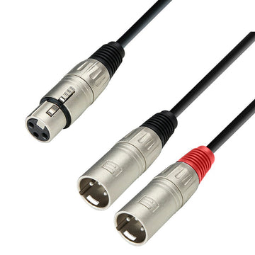 Adam Hall K3YFMM0600 Cable de Audio XLR Hembra 2 XLR Macho 6 Metros 1