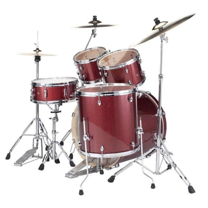 Pearl EXX705NBR C704 EXX Batería Acústica con Herrajes y Platos Black Cherry Glitter 3