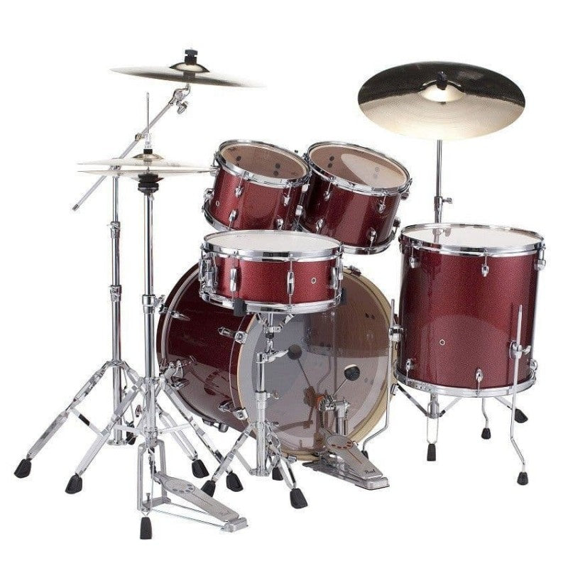 Pearl EXX705NBR C704 EXX Batería Acústica con Herrajes y Platos Black Cherry Glitter 4