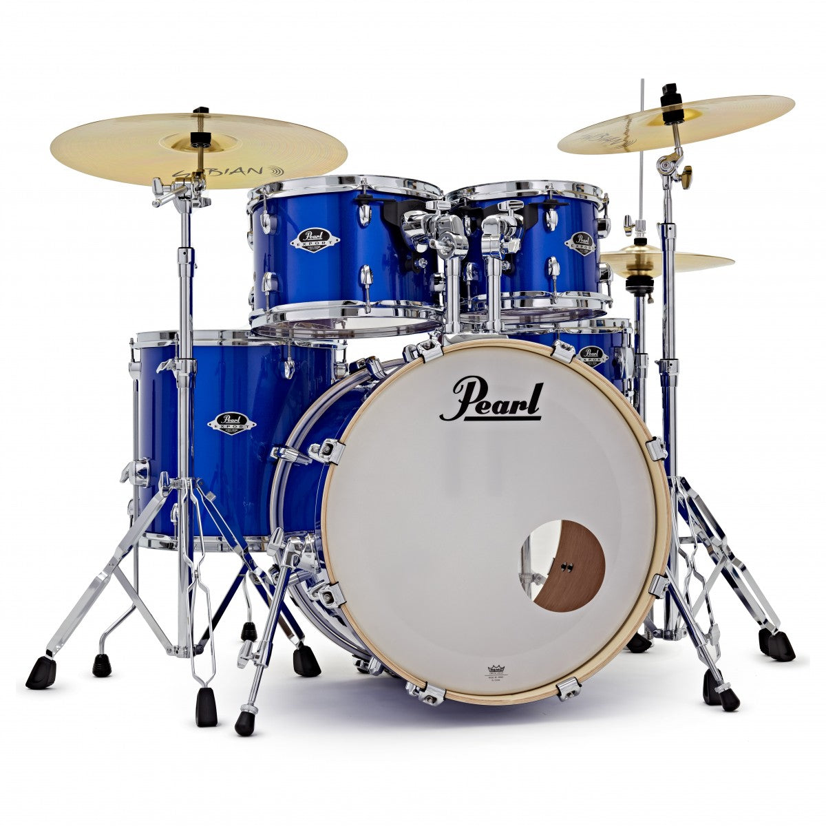 Pearl EXX705NBR C717 EXX Batería Acústica con Herrajes y Platos High Voltage Blue 1