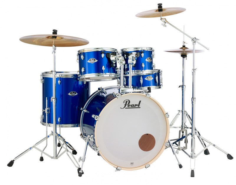 Pearl EXX705NBR C717 EXX Batería Acústica con Herrajes y Platos High Voltage Blue 10