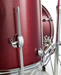 Pearl EXX725BR C704 EXX Batería Acústica con Herrajes y Platos Black Cherry Glitter 14