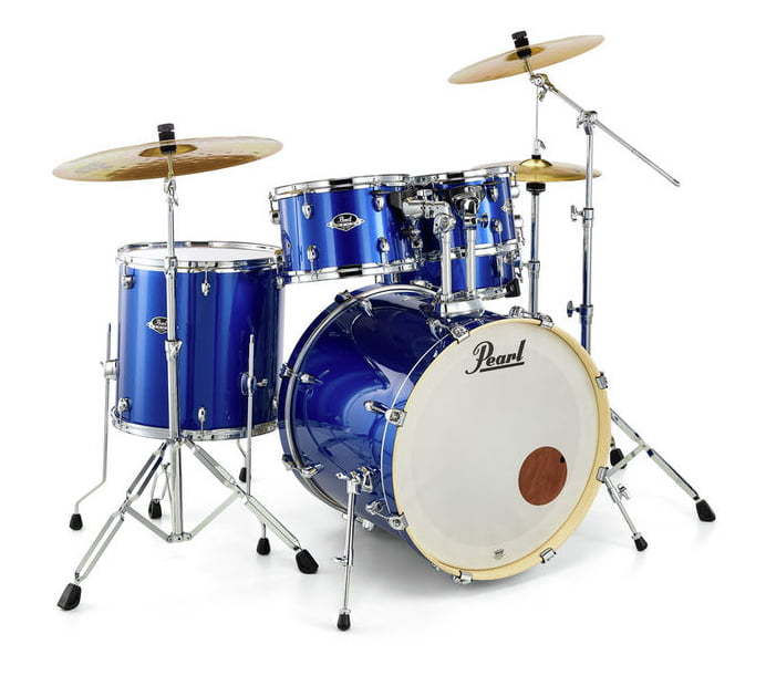 Pearl EXX725BR C717 EXX Batería Acústica con Herrajes y Platos High Voltage Blue 1