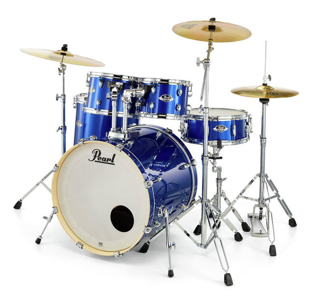 Pearl EXX725BR C717 EXX Batería Acústica con Herrajes y Platos High Voltage Blue 3