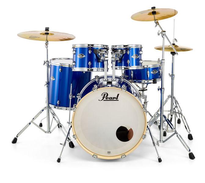 Pearl EXX725SBR C717 EXX Batería Acústica con Herrajes y Platos High Voltage Blue 2