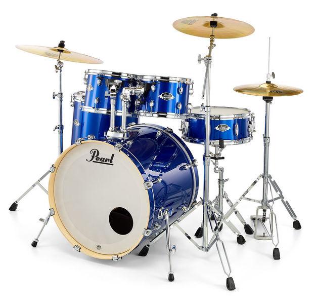 Pearl EXX725SBR C717 EXX Batería Acústica con Herrajes y Platos High Voltage Blue 3