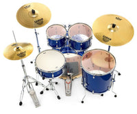 Pearl EXX725SBR C717 EXX Batería Acústica con Herrajes y Platos High Voltage Blue 5