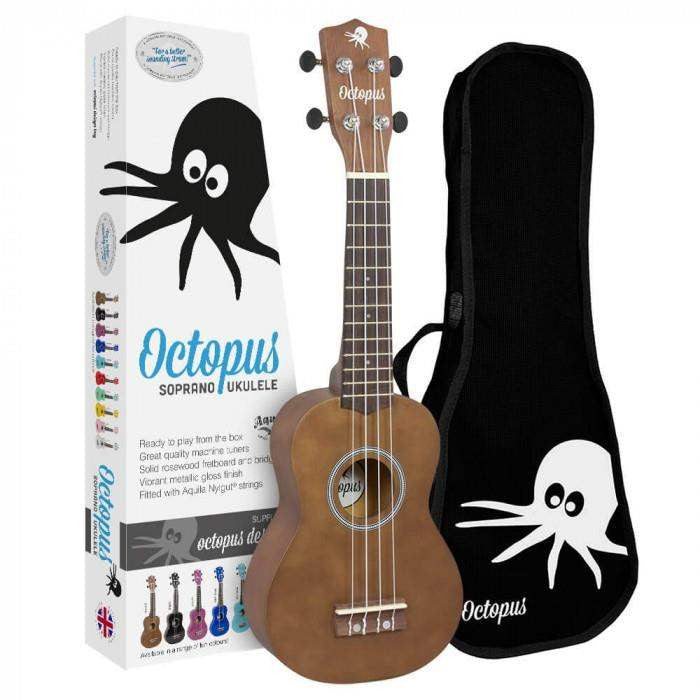 Octopus UK-205BRS Ukelele Soprano Marrón 3