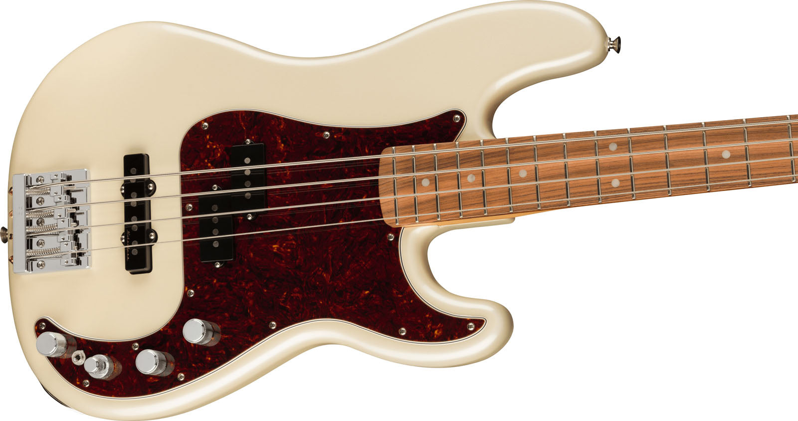 Fender Player Plus Precision Bass PF Bajo Eléctrico Olympic Pearl 3