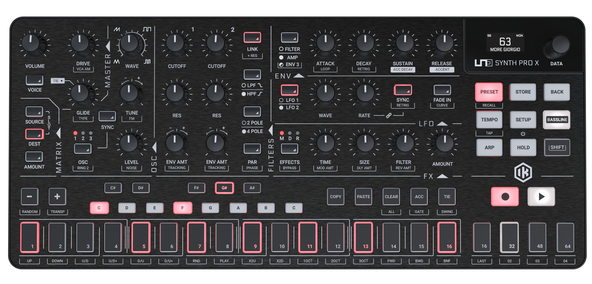 Ik Multimedia Uno Synth Pro X Sintetizador Analógico 1