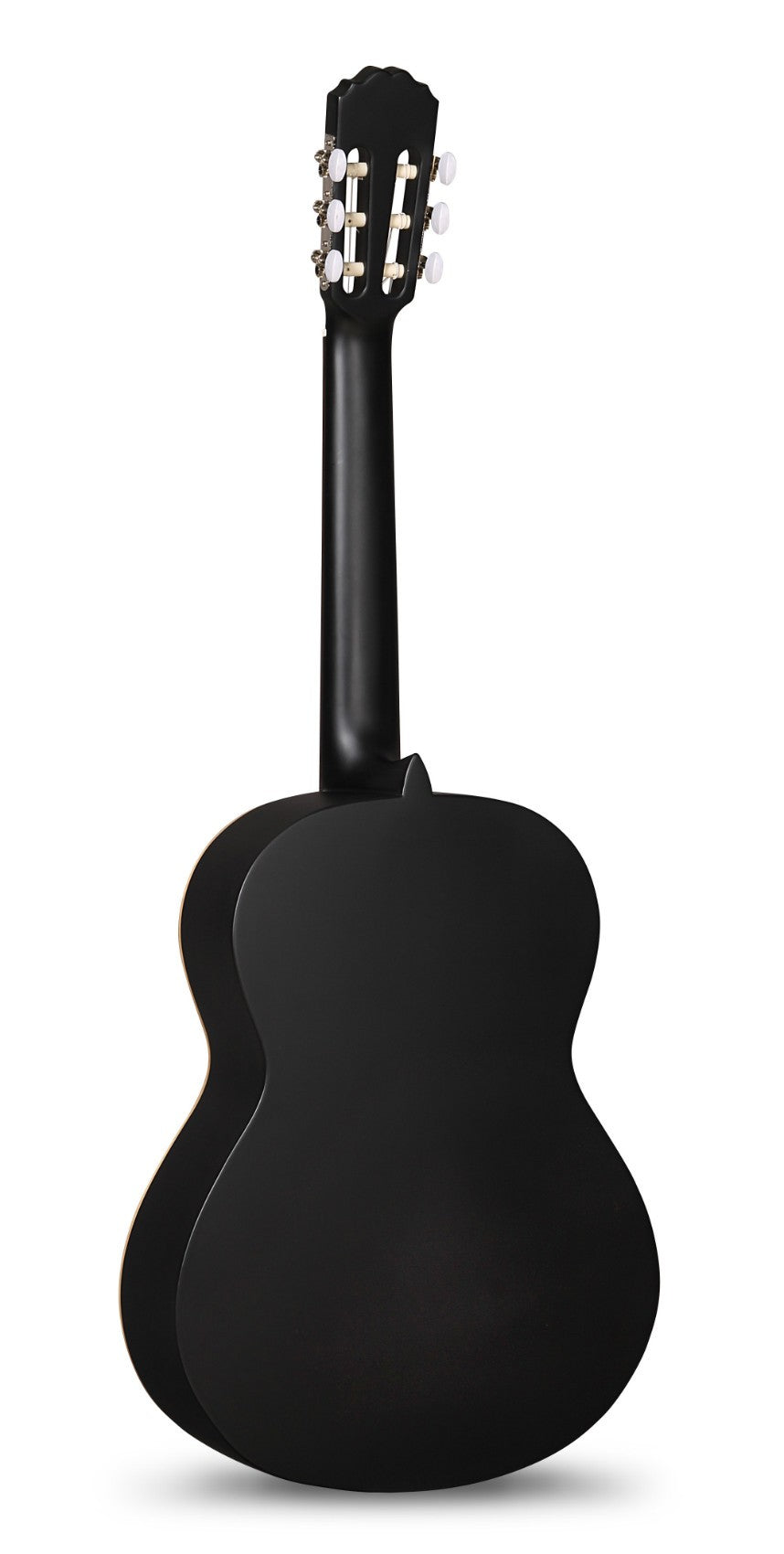 Alhambra 1C Black Satin con Funda Guitarra Española Negra 2