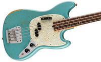 Fender Jmj Road Worn Mustang Bass RW Bajo Eléctrico Faded Daphne Blue 3