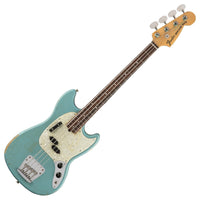 Fender Jmj Road Worn Mustang Bass RW Bajo Eléctrico Faded Daphne Blue 7