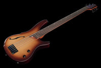 Ibanez SRH505F NNF Workshop Bajo Eléctrico 5 Cuerdas Fretless Natural Browned 9