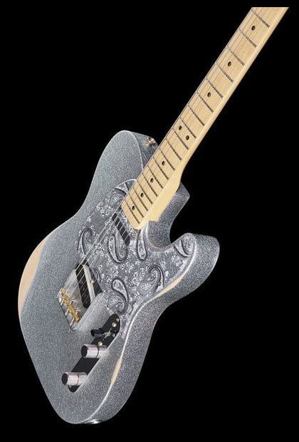 Fender Brad Paisley Road Worn Telecaster MN Guitarra Eléctrica Silver 15