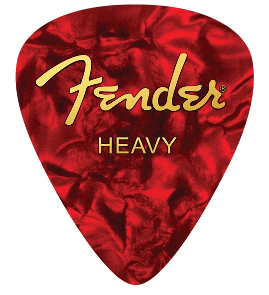 Fender 9100570107 Mouse Pad Alfombrilla para Raton Púa Fender Heavy Roja. 1