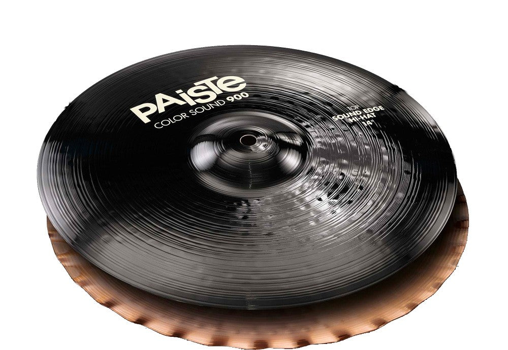 Paiste 900 Color Sound Black Sound Edge Hi-Hat 14 Platos Batería 1