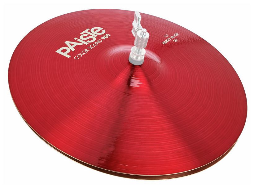 Paiste 900 Color Sound Red Heavy Hihat 15 Platos Batería 1