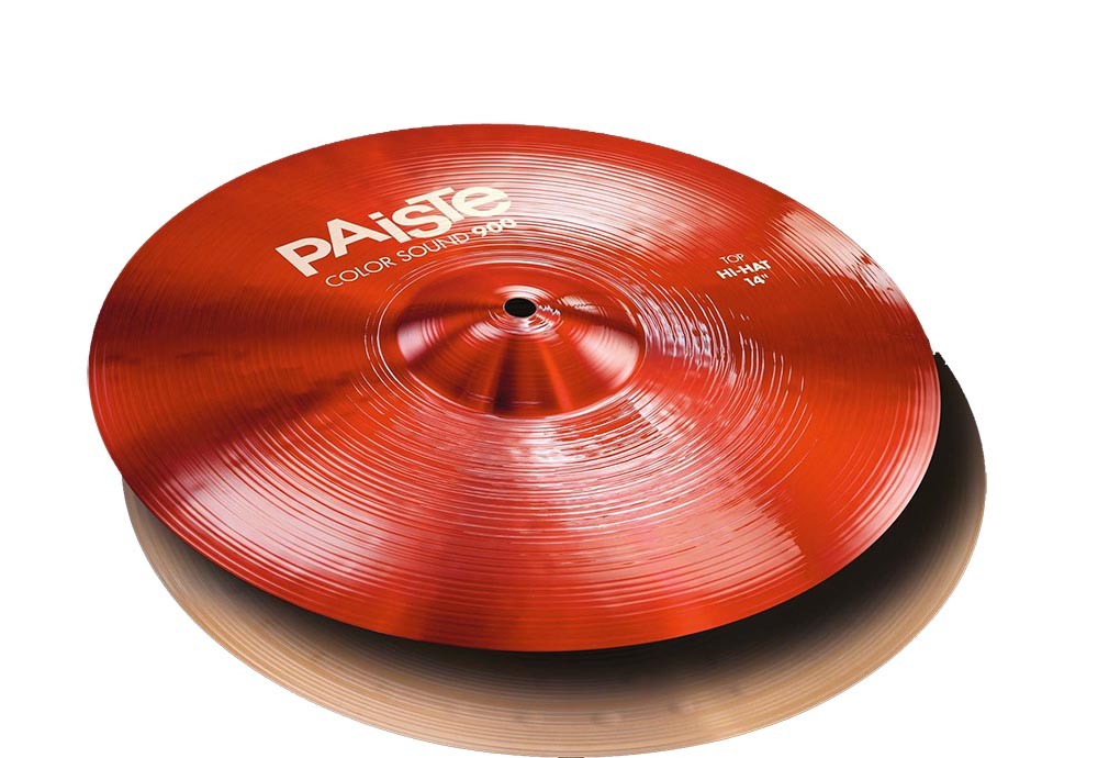 Paiste 900 Color Sound Red Hihat 14 Platos Batería 1