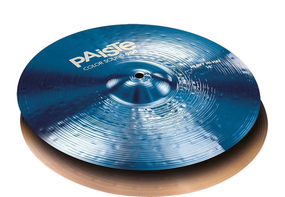 Paiste 900 Color Sound Blue Heavy Hihat 14 Platos Batería 1