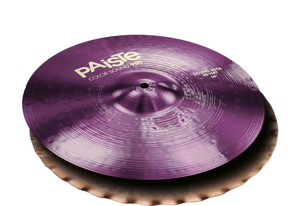 Paiste 900 Color Sound Purple Sound Edge Hi-Hat 14 Platos Batería 1