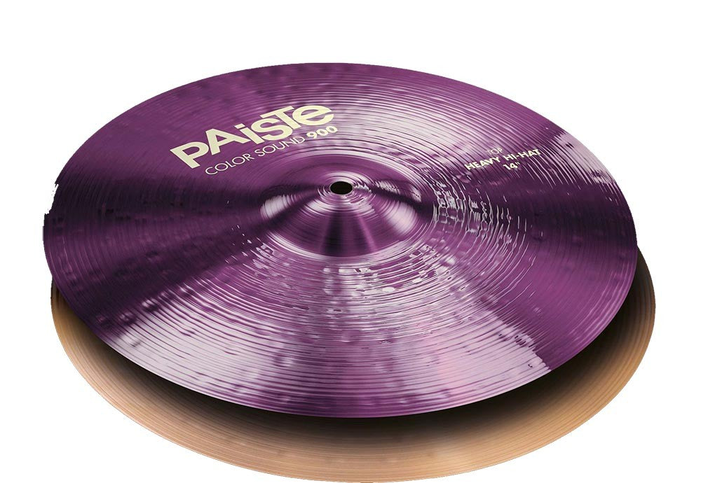 Paiste 900 Color Sound Purple Heavy Hihat 15 Platos Batería 1