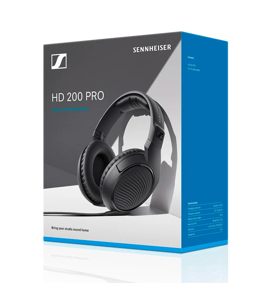 Sennheiser HD200 Pro Auriculares de Estudio Cerrados 11