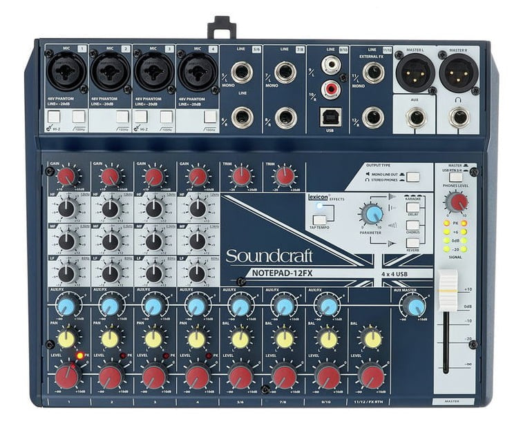 Soundcraft Notepad-12FX Mesa de Mezclas 12 Canales 1