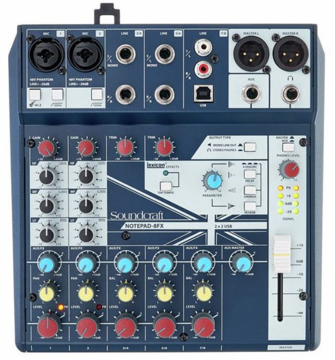 Soundcraft Notepad-8FX Mesa de Mezclas de 8 Canales 1