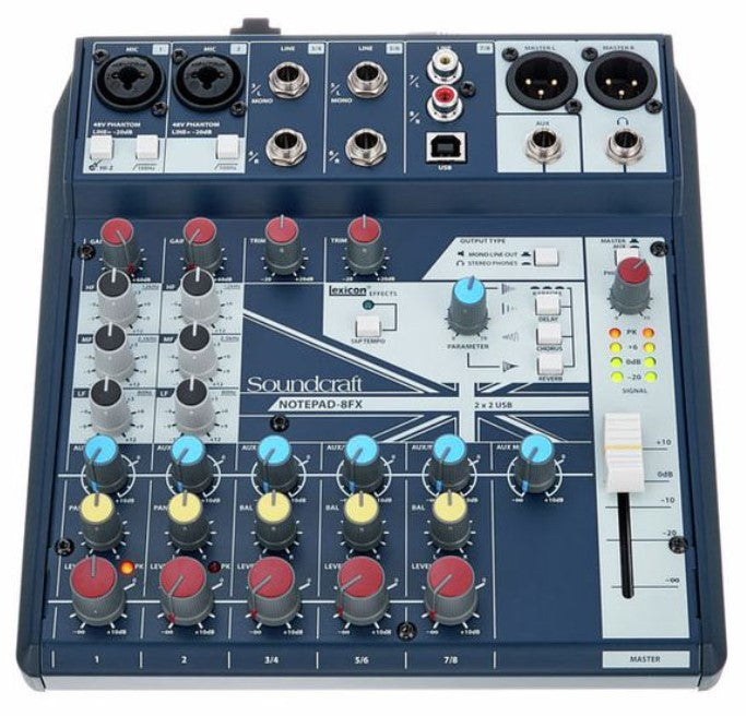 Soundcraft Notepad-8FX Mesa de Mezclas de 8 Canales 3