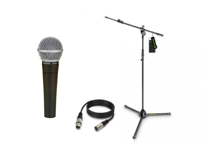 Shure -Pack Deluxe- SM58LCE Micrófono Unidireccional + Pie de Micro + Cable 10 Metros 1