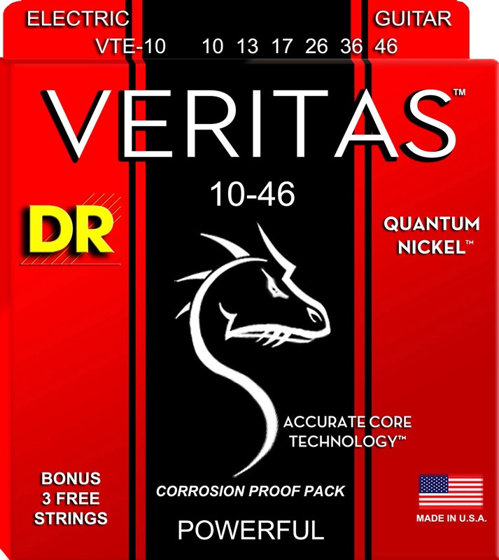 DR VTE10 Veritas Juego Cuerdas Guitarra Eléctrica 010-046 1