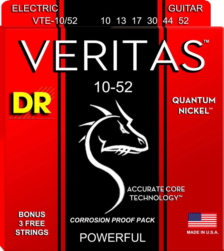 DR VTE1052 Veritas Juego Cuerdas Guitarra Eléctrica 010-052 1