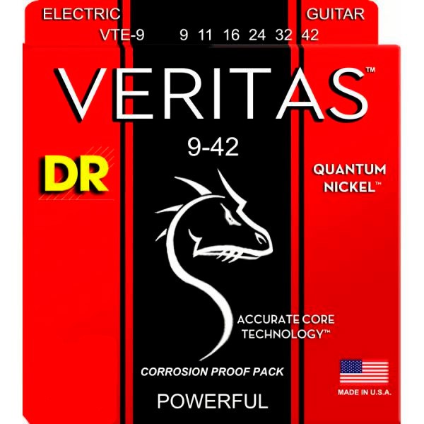 DR VTE9 Veritas Juego Cuerdas Guitarra Eléctrica 009-042 1