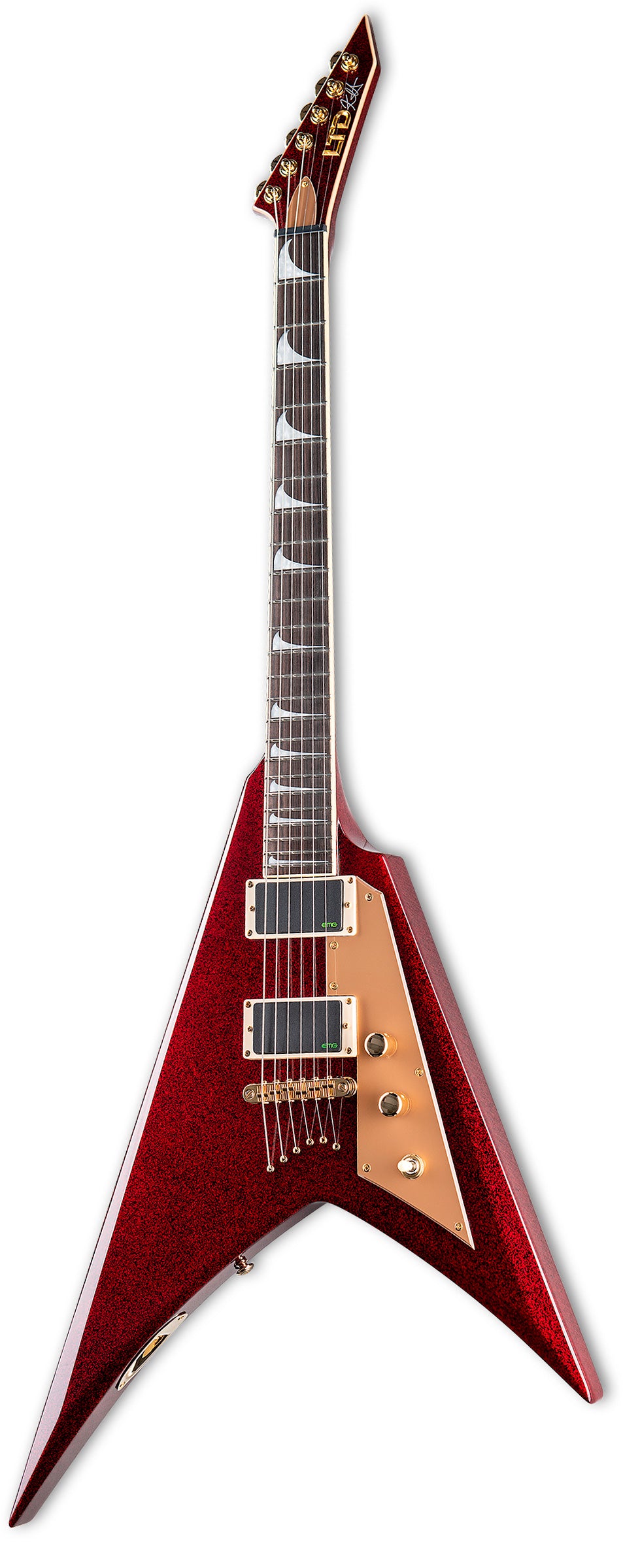 ESP LTD KH-V RDSP Kirk Hammett Guitarra Eléctrica Red Sparkle 2