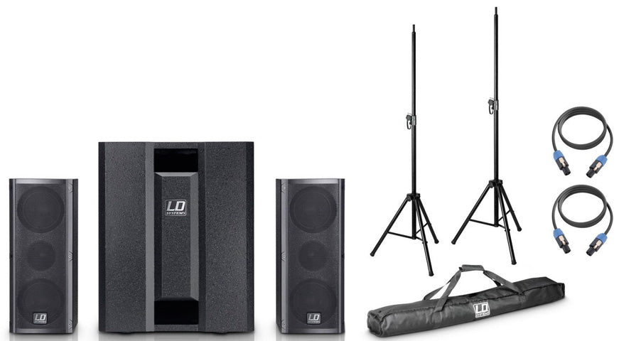 LD Systems -Pack- DAVE8 Roadie Sistema PA Activo + Accesorios 1