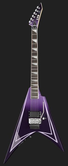 ESP LTD Alexi Hexed Guitarra Eléctrica Purple Fade with Pin Stripes 4