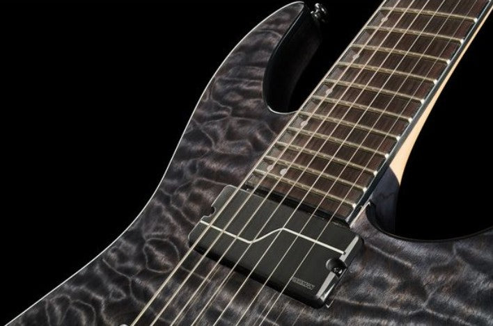 ESP LTD  BUZ7 STBLK Buz MCgrath Guitarra Eléctrica 7 Cuerdas See Thru Black 11