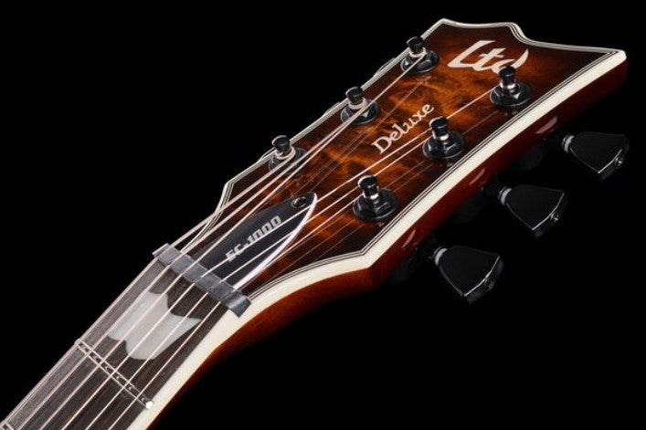 ESP LTD EC1000 Evertune DBS Guitarra Eléctrica Dark Brown Sunburst 17