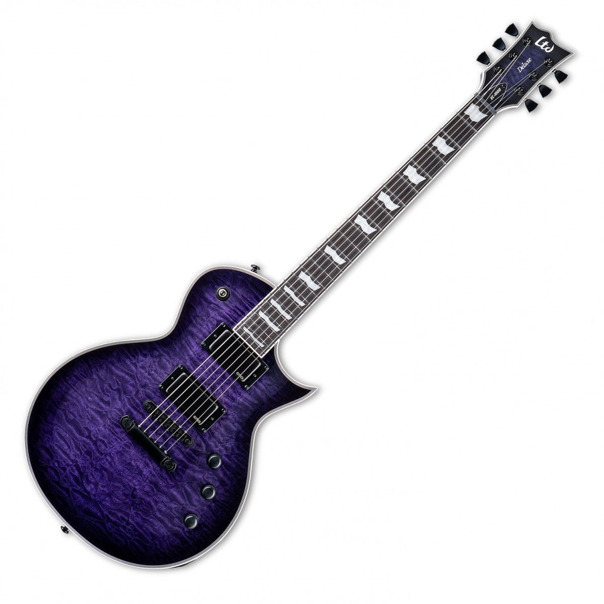 ESP LTD EC1000 QM STPS Guitarra Eléctrica See Thru Purple Sunburst 4