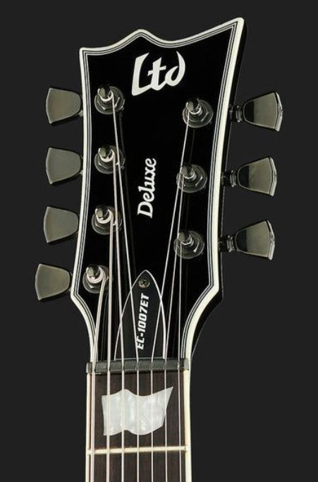 ESP LTD EC1007 Evertune BLK Guitarra Eléctrica 7 Cuerdas Negra 8