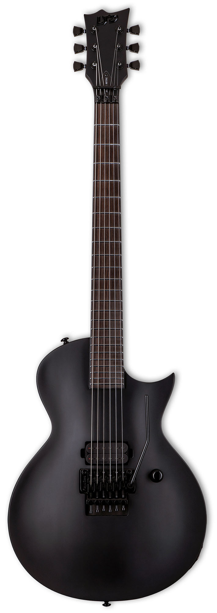 ESP LTD EC FR Black Metal BS Guitarra Eléctrica Black Satin 1