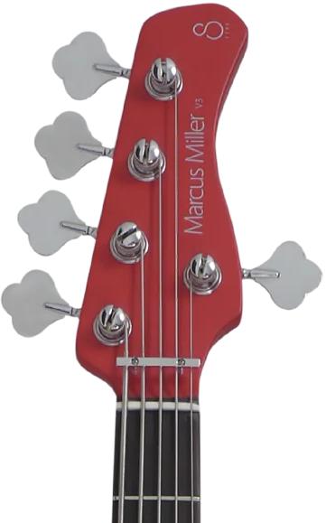 Marcus Miller V3P-5 RDS Bajo Eléctrico 5 Cuerdas Red Satin 3