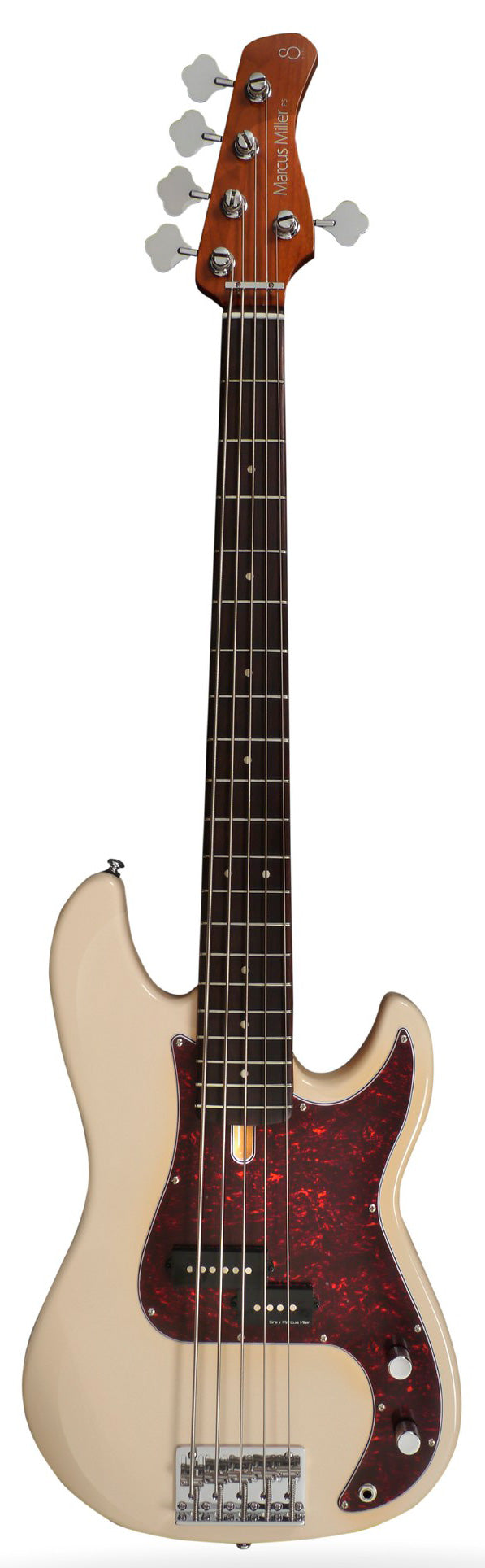 Marcus Miller P5R Alder-5 VWH Bajo Eléctrico 5 Cuerdas Vintage White 1