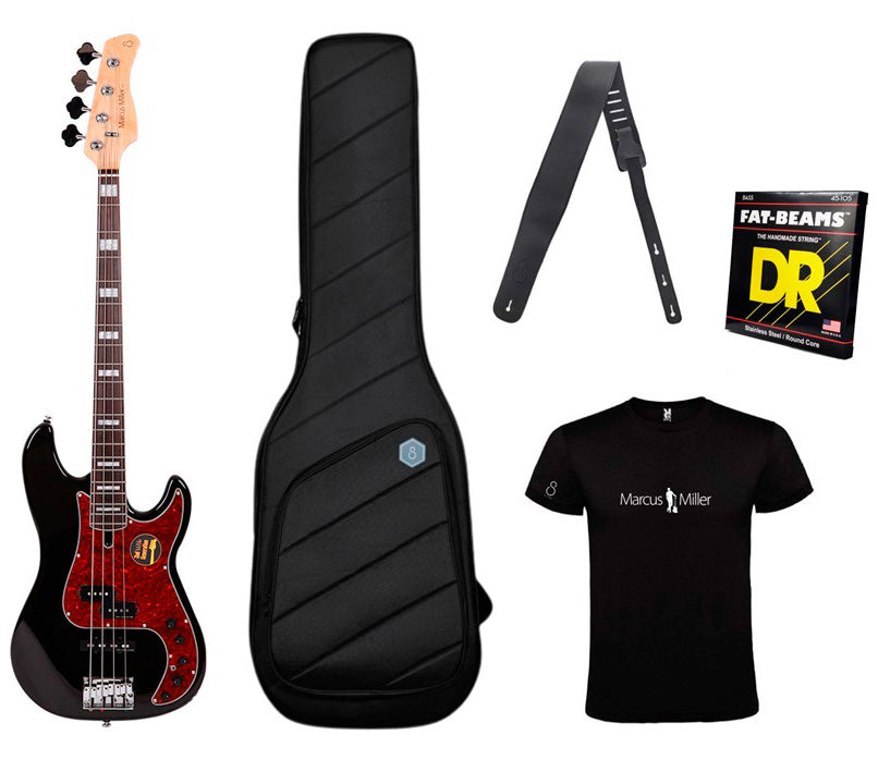 Marcus Miller Set P7 Alder-4 BLK Pack Bajo Eléctrico Negro 1